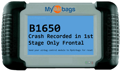 SRS Airbag DTC Code: B1650